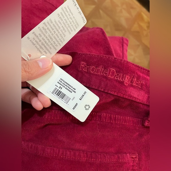 NWT Favorite Daughter, The Valentina Flare Corduroy Jeans (31) - Picture 4 of 8